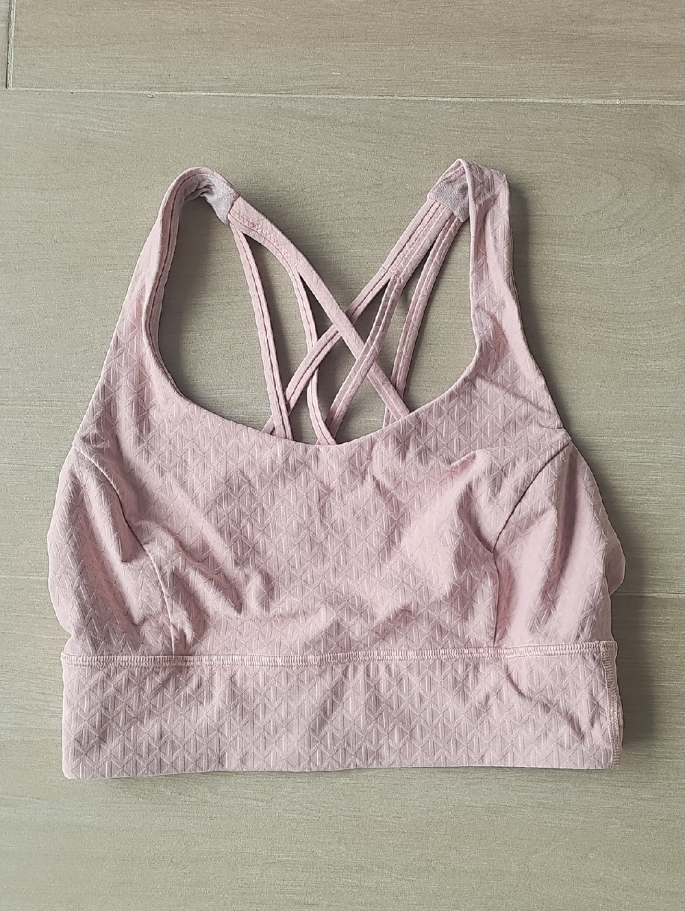 lululemon athletica Pale Pink Strappy Sports Bra
